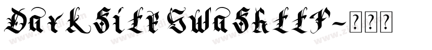 Darksite Swashttf字体转换